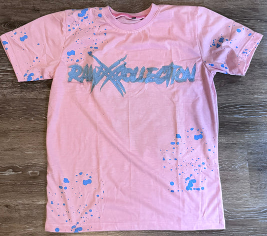 (Adult) Light Pink "RxC" Distressed T-Shirt